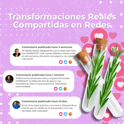 HAIRNOVA™ | Recupera Tu Cabello Perdido en solo una semana